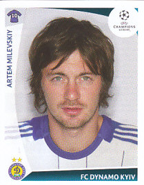 Artem Milevskiy Dynamo Kyiv samolepka UEFA Champions League 2009/10 #395